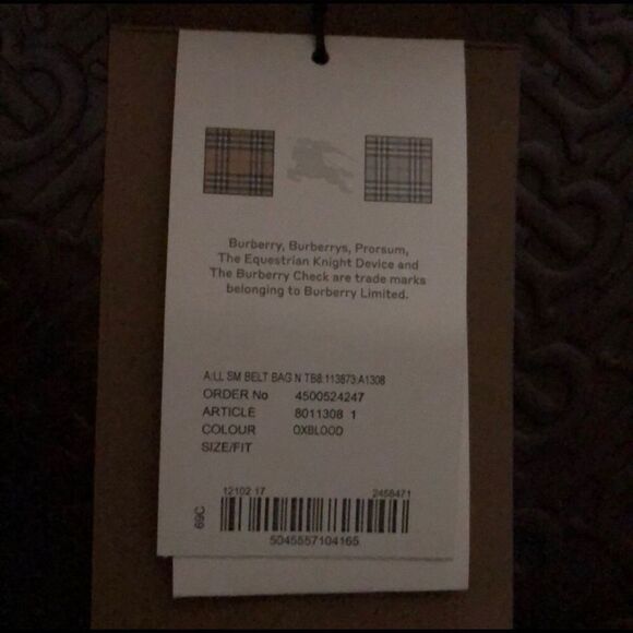 BURBERRY OXFORD EMBOSSED TRIPLE BELT PURSE NWT 1990.00 - Picture 10 of 11